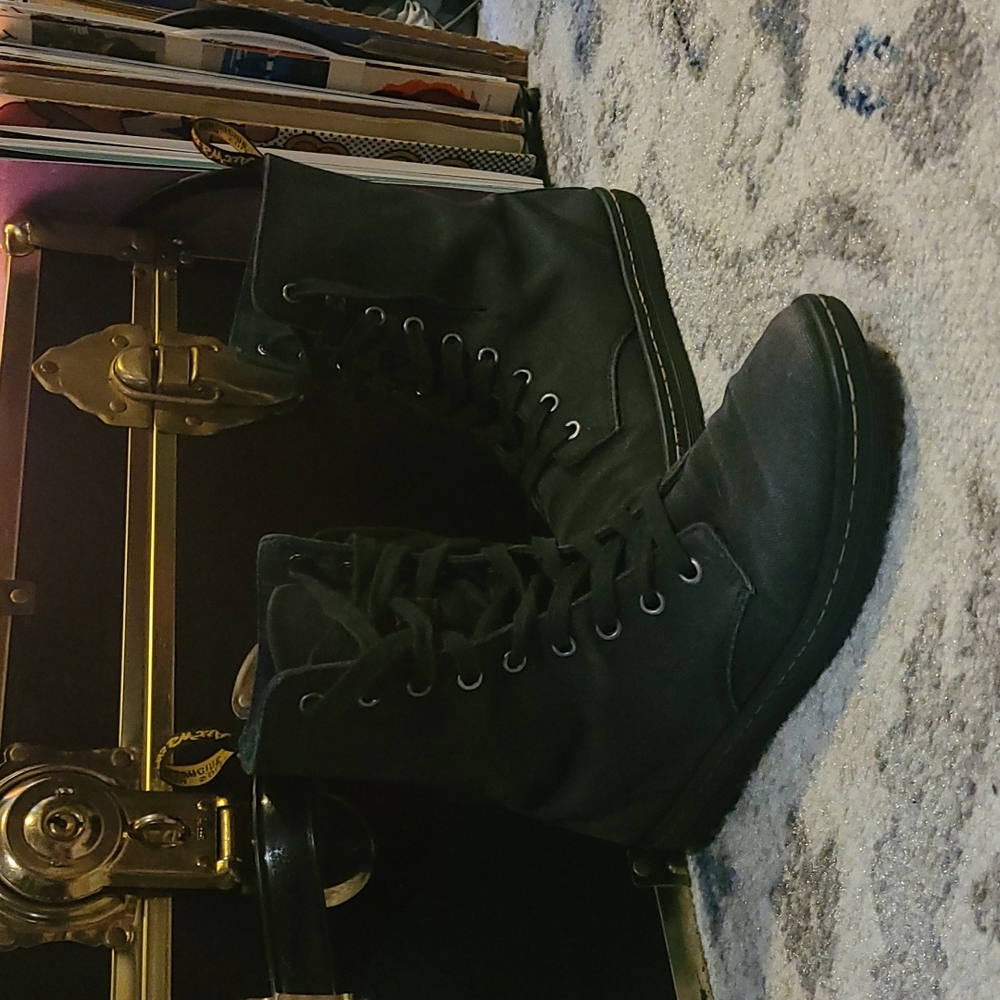 Black Doc Martens Canvas Boots